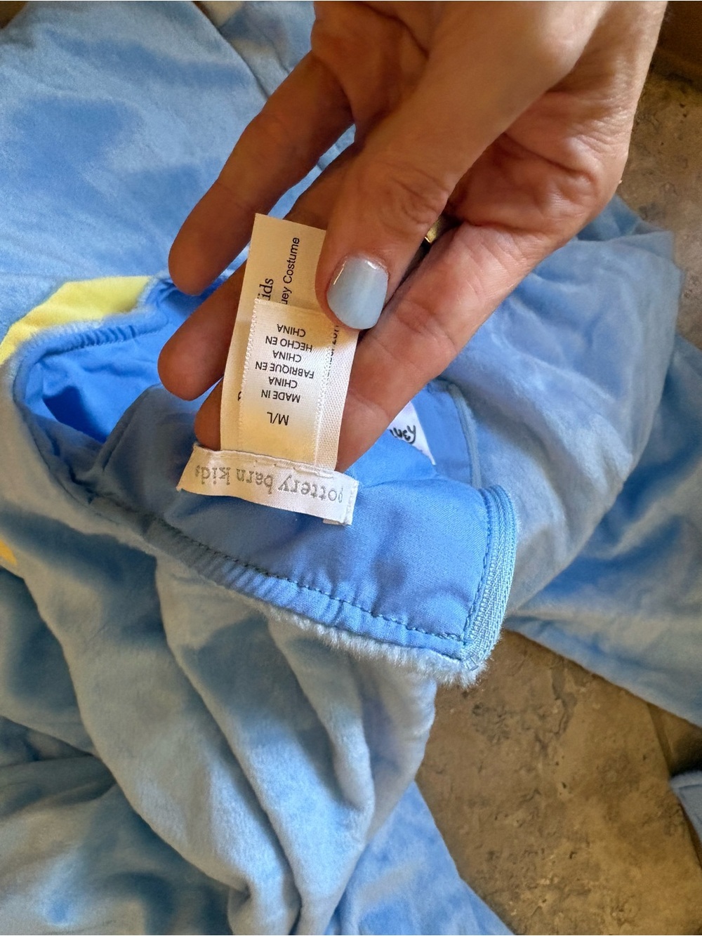 Pottery Barn Kids Adult Costume - Bluey Bandit Jumpsuit - Picture 4 of 4